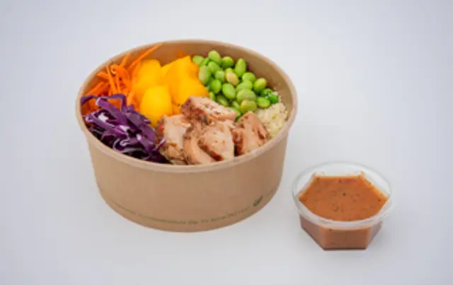 Salad bowl with chicken