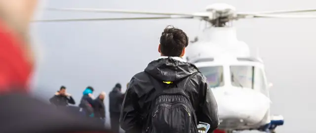 Vágar by helicopter
