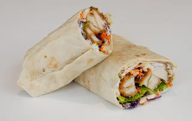 Wrap with chicken