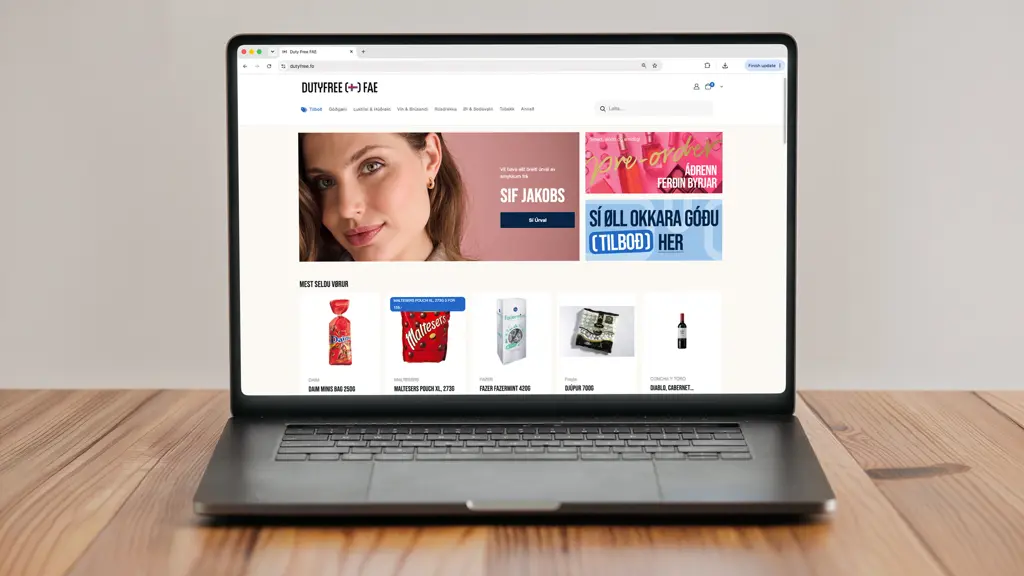 The dutyfree.fo webshop